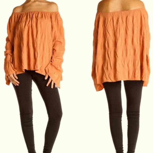 Elizabeth and James Boho Slouchy Shirt Flowy Peasant Festival Coachella Sz L/XL - Picture 13 of 16